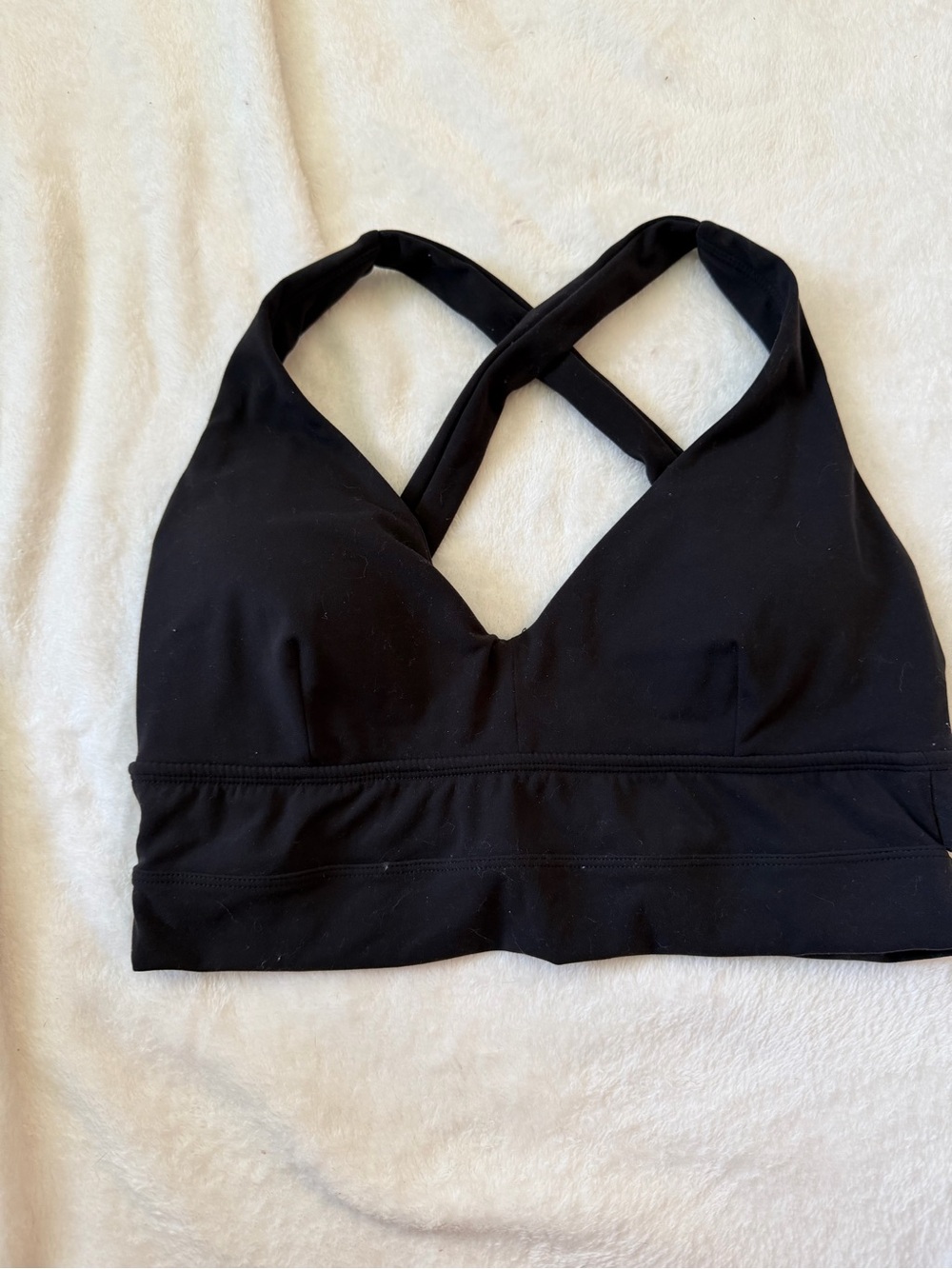 Buffbunny Black Cross-Back Bralette